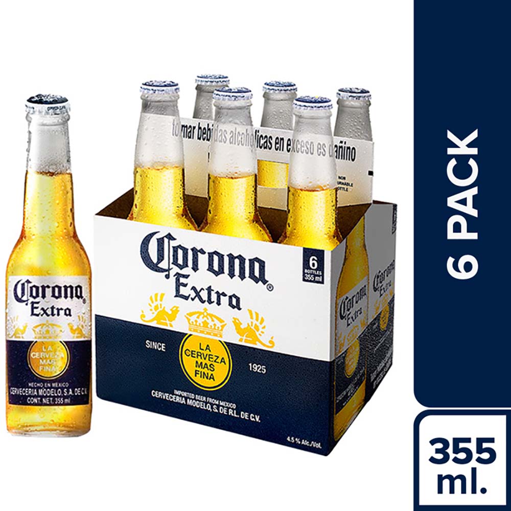 Cerveza Corona SIX PACK 355ml